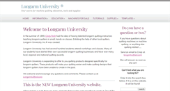 Desktop Screenshot of longarmuniversity.com