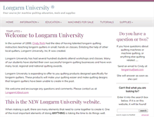 Tablet Screenshot of longarmuniversity.com
